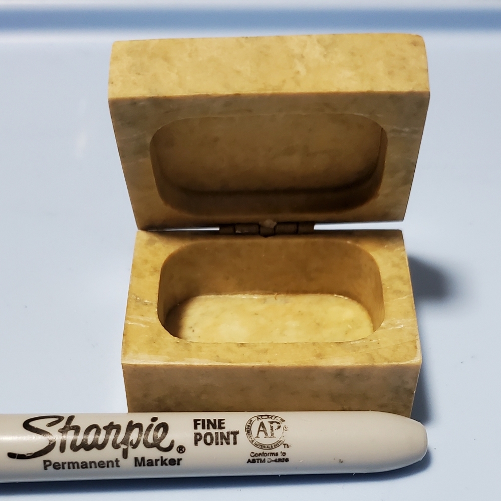 Box small stone decorative box - Picture 4 of 6